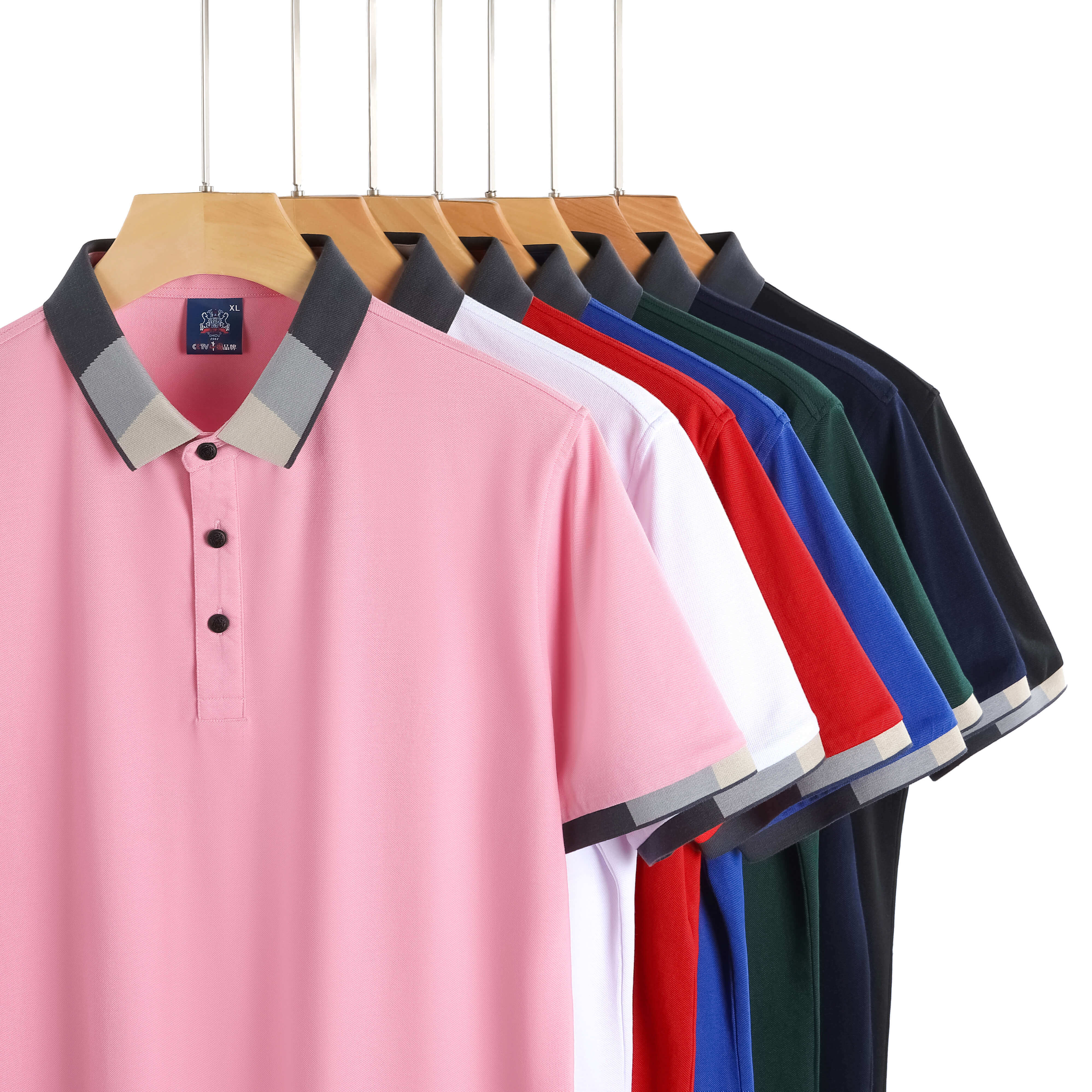Women's Color Block Short Sleeve Polo T-Shirt | AIGC-DTG