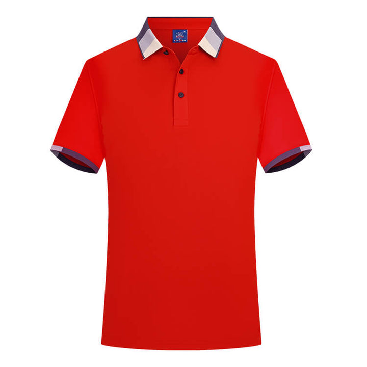 Women's Color Block Short Sleeve Polo T-Shirt - AIGC-DTG