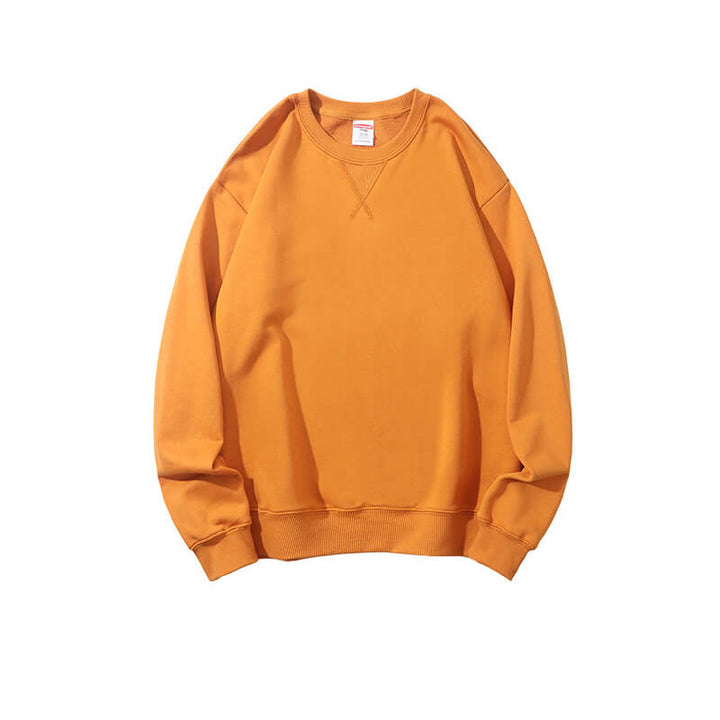 Men's 380g Oversize Cotton Solid Color Sweatshirt - 14 Colors - AIGC-DTG
