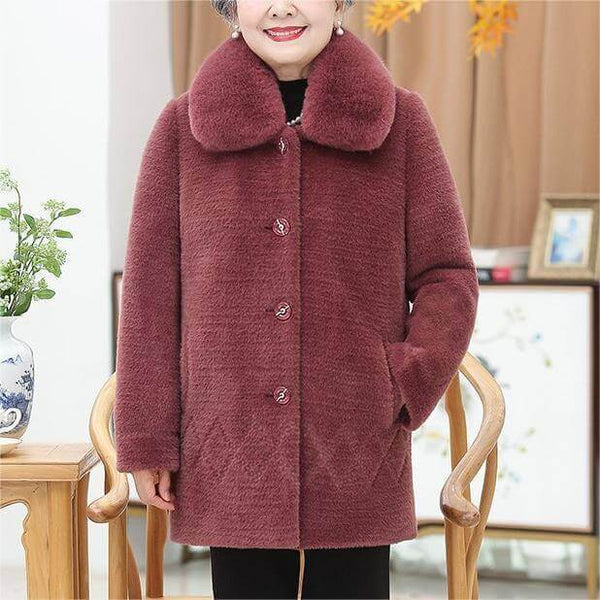 Women's Winter Velvet Thickened Coat - Imitation Mink Velvet Warm Coat - AIGC-DTG