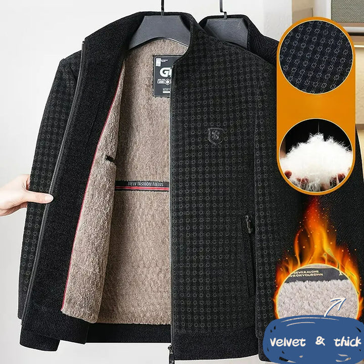 Men's Woolen Winter Velvet Thickened Jacket - AIGC-DTG