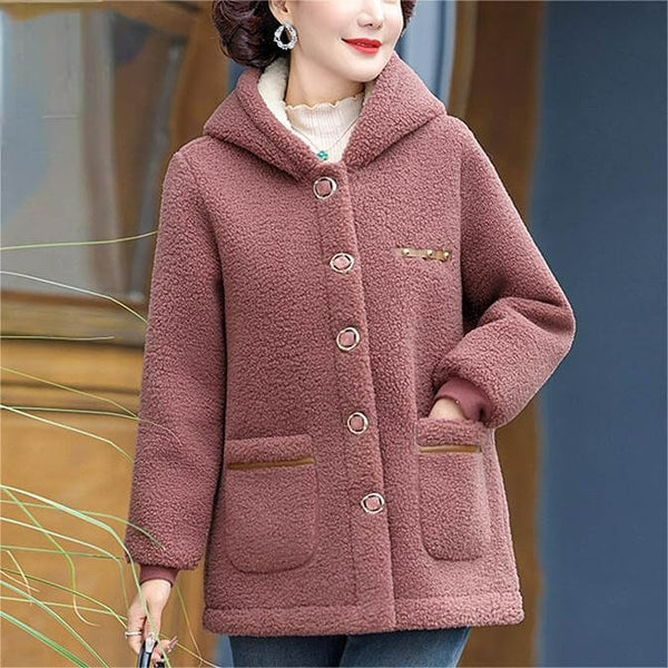 Women's Fleece-Lined Thickened Insulated Cotton Coat Corduroy Jacket - AIGC-DTG