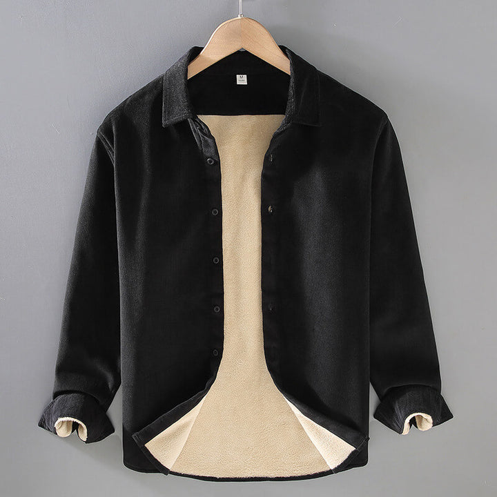 Men's Corduroy Shirt Cotton Fleece Lined Jacket - AIGC-DTG