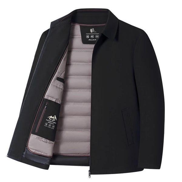 Men's Goose Down Jacket Coat With Detachable Lining - AIGC-DTG