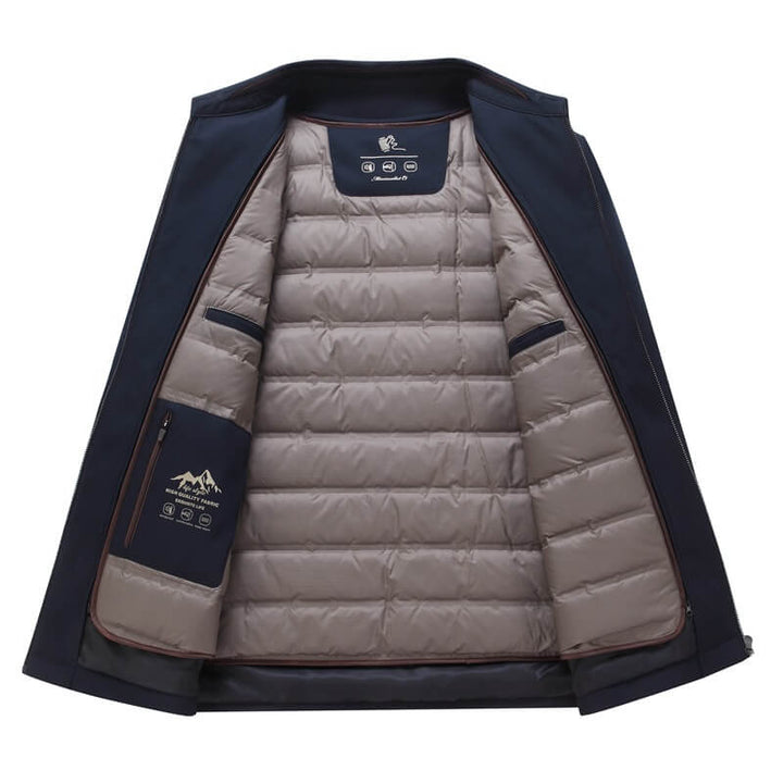 Men's Goose Down Jacket Coat With Detachable Lining - AIGC-DTG
