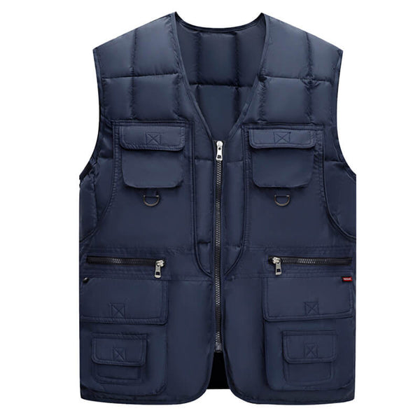 Men's Tactical Vest with Ten Pockets, Multi-functional Utility Vest - AIGC-DTG