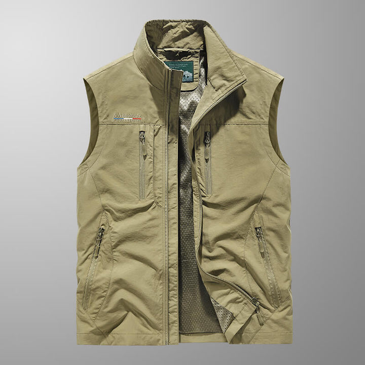 Quick-Dry Multi-Pocket Men's Vest Utility Vest - AIGC-DTG