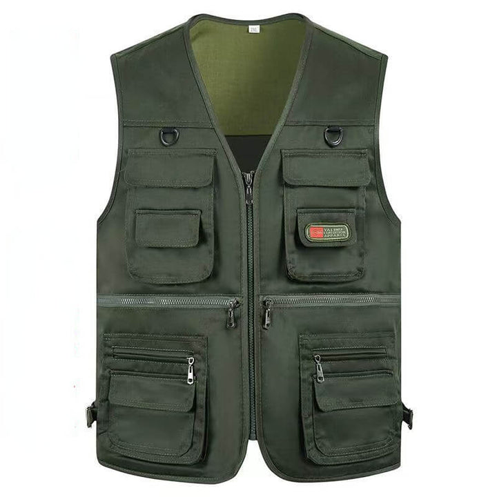 Multi-Pocket Casual Men's Outdoor Utility Vest - AIGC-DTG