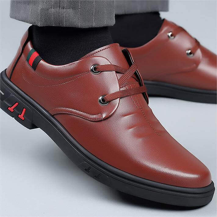 Men's Business Casual Shoes Soft Leather Shoes - AIGC-DTG