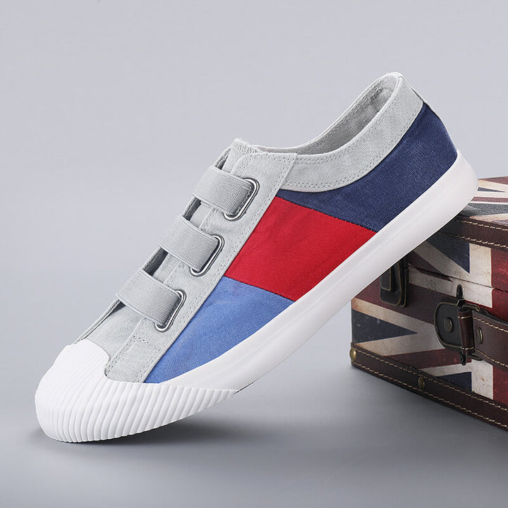 Men's Colorblock Breathable Canvas Shoes: Versatile & Casual - AIGC-DTG