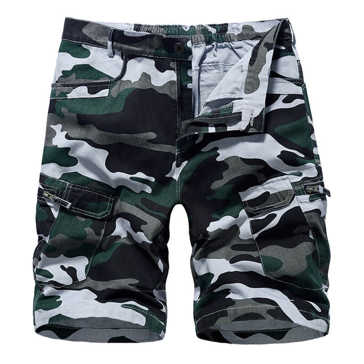Men's Camouflage Casual Cargo Shorts Knee-Length - AIGC-DTG