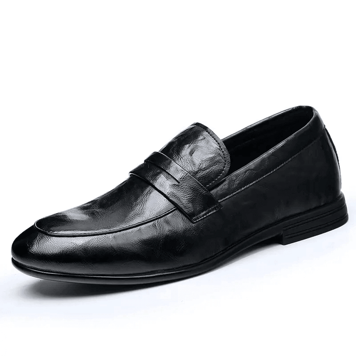 Men's Slip-on Loafers Soft Sole Leather Shoes - AIGC-DTG