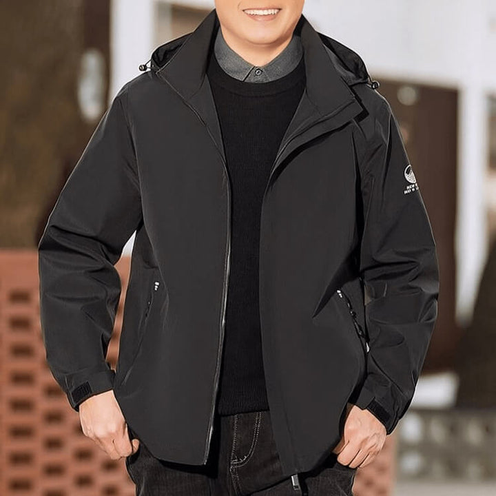 Men's Versatile Spring Jacket with Removable Hood - AIGC-DTG