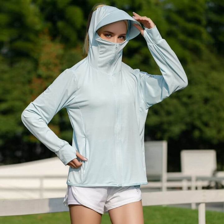 Women's Ultra-Thin Breathable Outdoor Sun Protection Shirt Multi-Functional - AIGC-DTG