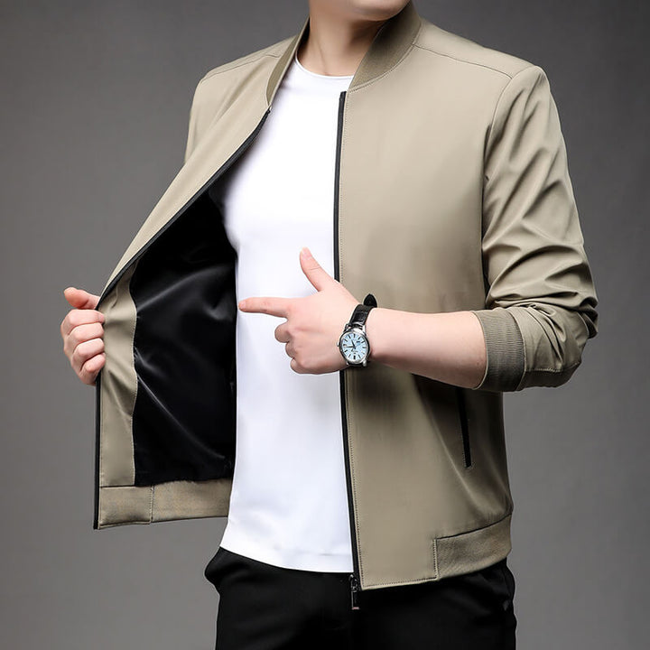 Men's Business Casual Jacket Spring Jacket Solid Color - AIGC-DTG