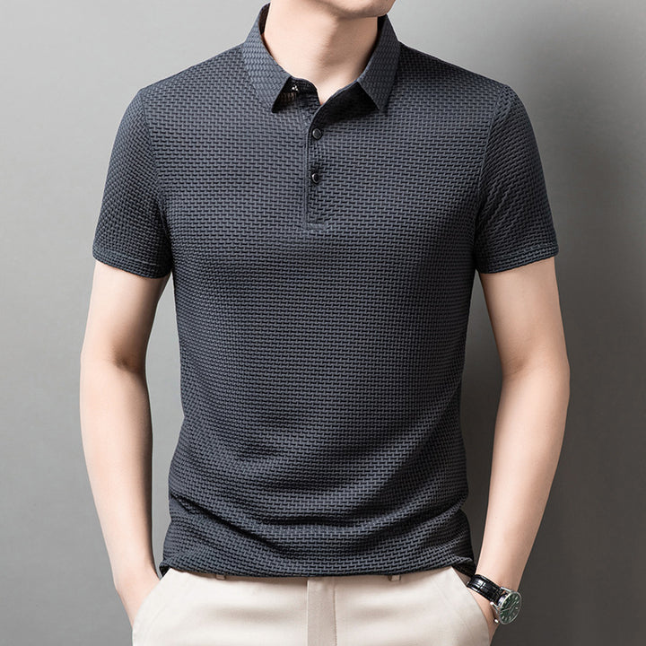 Men's Summer Shirts Short Sleeve Polo Shirt Cool Shirt - AIGC-DTG