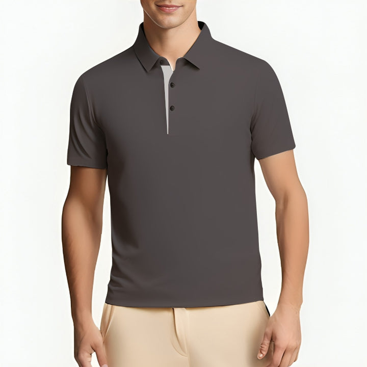 Men's Short Sleeve Polo Shirt Nylon Shirt Summer Shirts Cool - AIGC-DTG