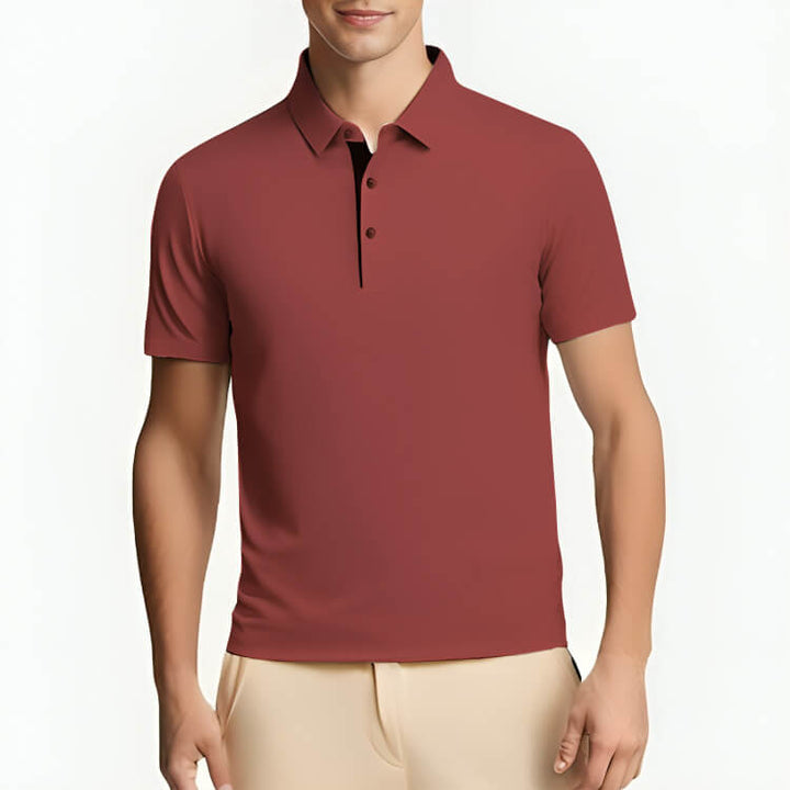 Men's Short Sleeve Polo Shirt Nylon Shirt Summer Shirts Cool - AIGC-DTG