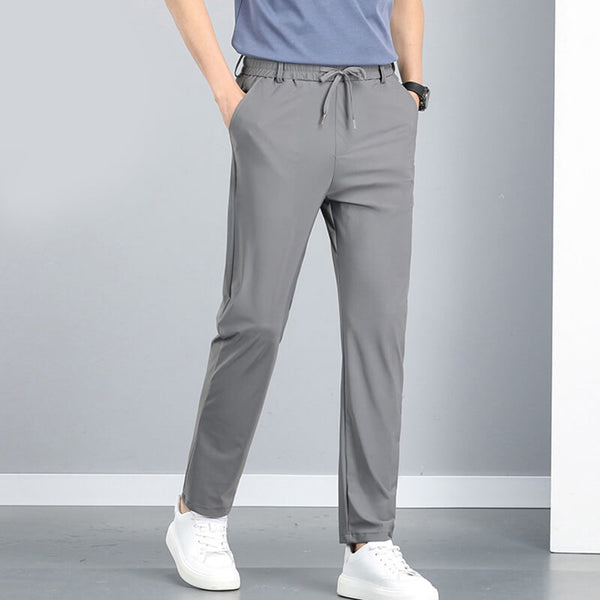 Men's Summer Pants Casual Stretch Pants Ice Silk Breathable - AIGC-DTG