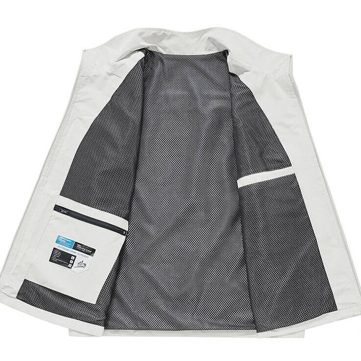 Men's Utility Vest Multi Pocket Vest Sleeveless Vest - AIGC-DTG