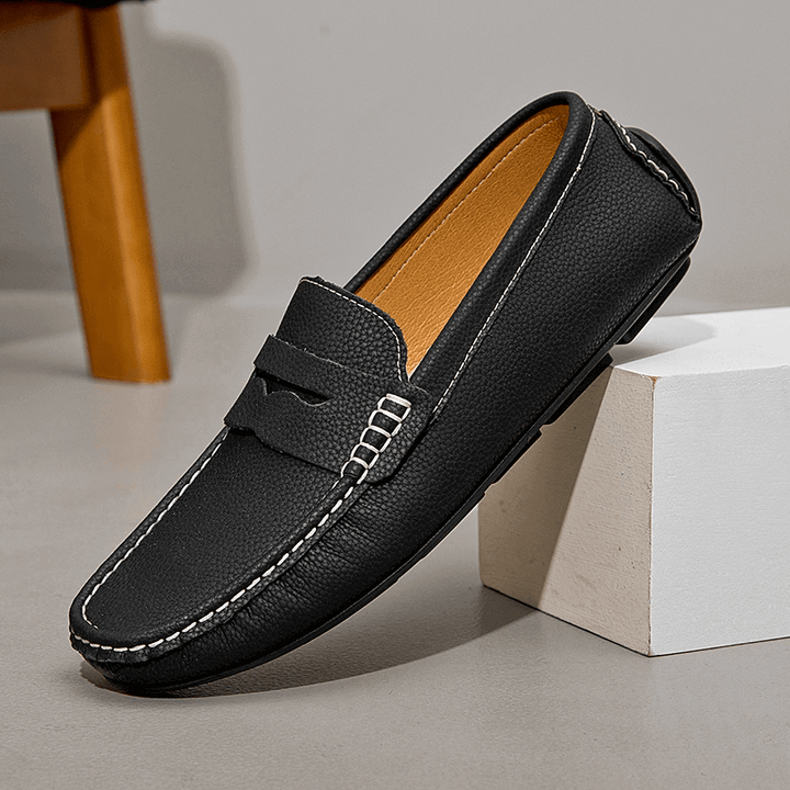 Men's Driving Shoes Slip On Loafer Shoes Plus Size - AIGC-DTG