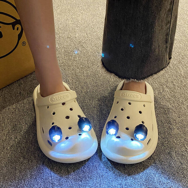 Creative Night Light Clogs Slip-on Sandals For Ladies