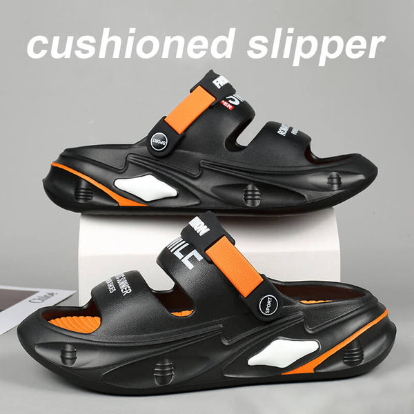 Men's Cushioned Sandals Comfortable Thick Sole Sandals Slipper