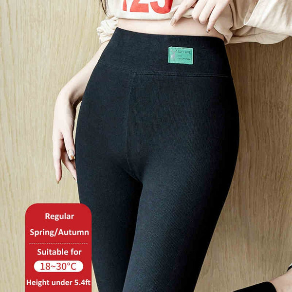 Women's High-Waist Shaping Leggings - Stretchy Plus Size Slim Fit