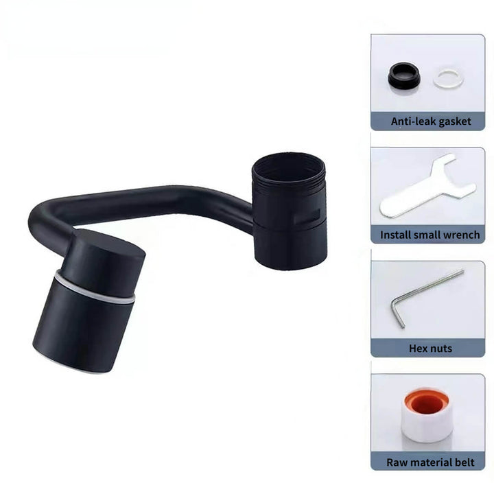 Universal Faucet Mechanical Arm - Rotatable Splash-proof Extended Aerator Water - AIGC-DTG