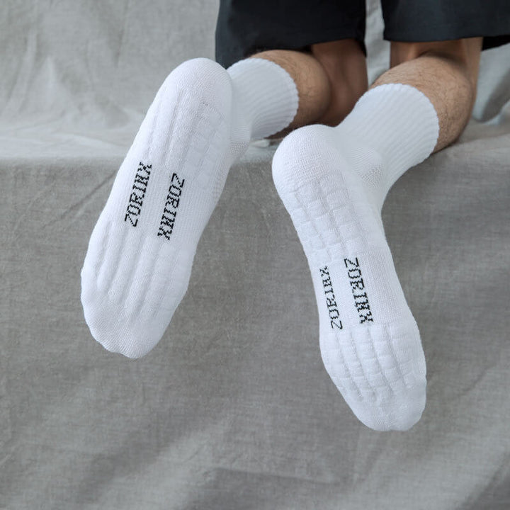[5 Pairs]Men's Thickened Mid-calf Socks - Breathable & Sweat-Absorbent - AIGC-DTG