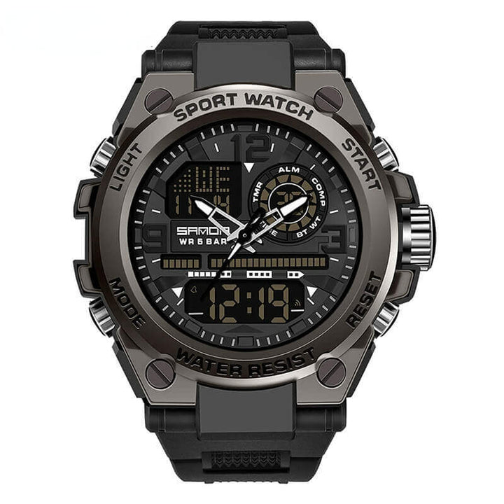 Trendy Outdoor Sports Shockproof Watch-Waterproof Luminous Electronic Watch - AIGC-DTG