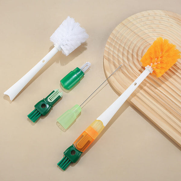 5-in-1 Bottle Cleaning Brush, Multifunctional Cleaning Brush for Lid Crevice - AIGC-DTG