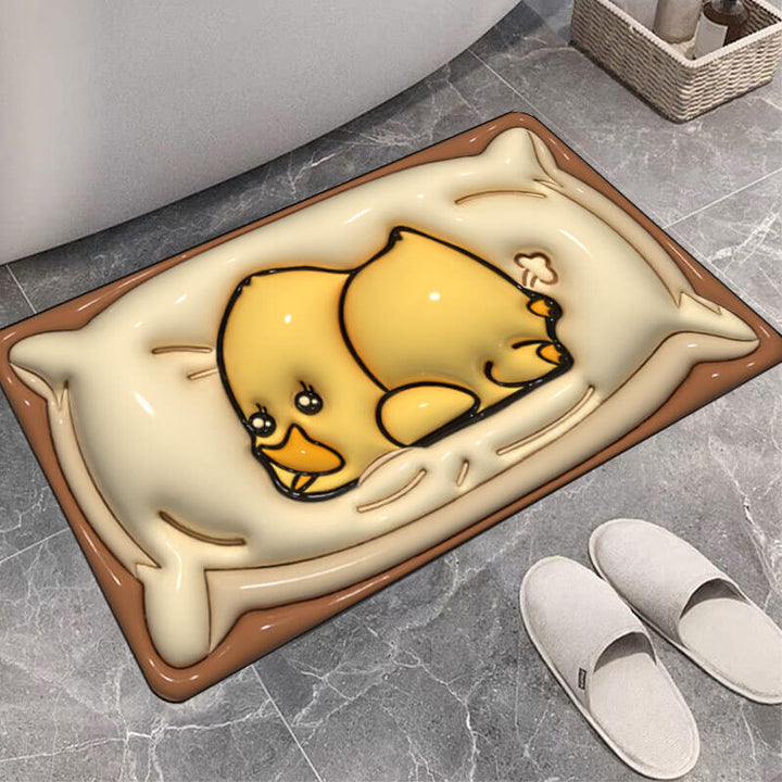 Bathroom Cartoon Three-Dimensional Water-Absorbent Anti-Slip Mat - AIGC-DTG