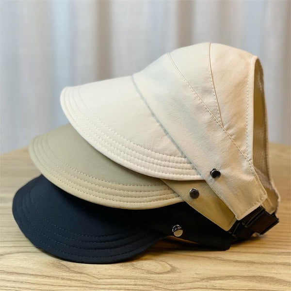 Women's Fashionable Sun Hat with Open Top, Perfect for Ponytails - AIGC-DTG