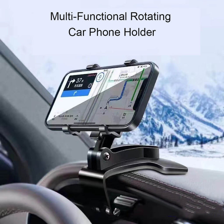 Multi-Functional Rotating Car Phone Holder for Dashboard Navigation - AIGC-DTG