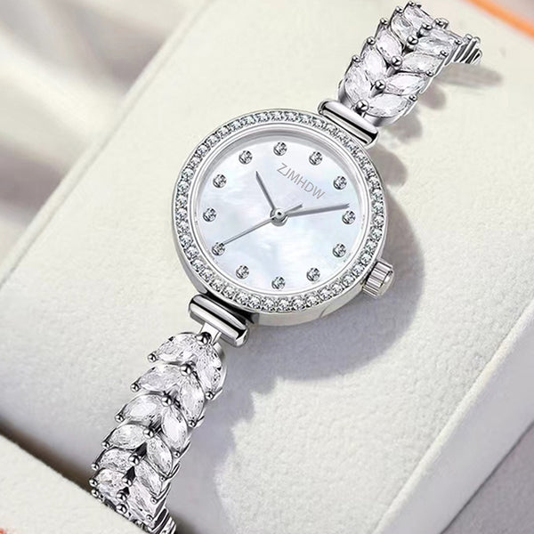 Women's Quartz Watch Luxury Diamond-Set Ladies' Wristwatch Gift