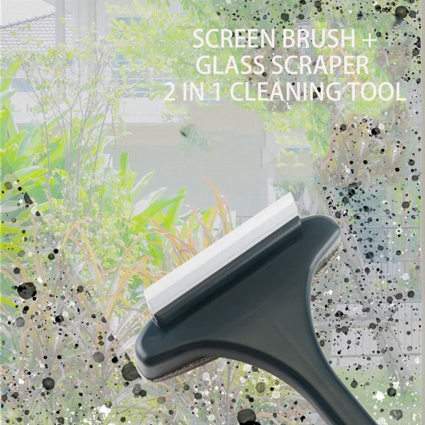 Window Cleaning Tools Screen Brush 2 In 1 Home Cleaner