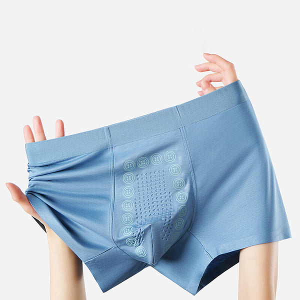 Men's High-Stretch, Seamless, Breathable, Lightweight, Antibacterial, Four-Cornered Underwear