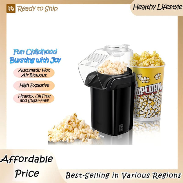 Automatic Mini Hot Air Popcorn Maker for Kids