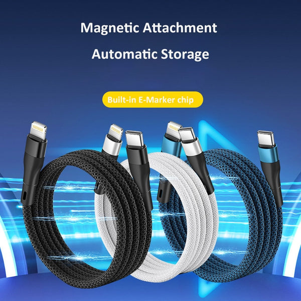 Magnetic Organized Cable Portable Fast Charging Cable Easy Storage