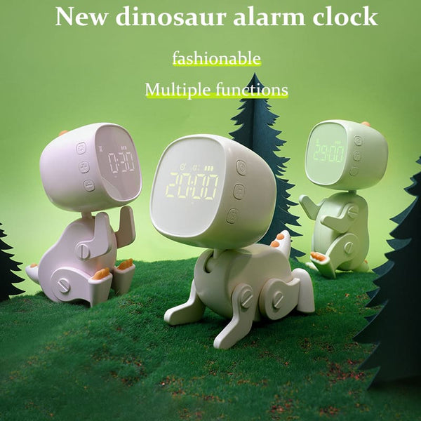 Transformable Dinosaur Smart Alarm Clock - Cartoon Multifunctional for Students