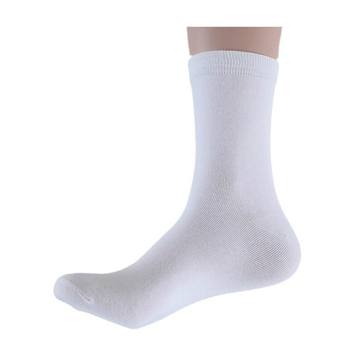 [One Pair] Men's Solid Color Casual Mid-Calf Cotton Socks - AIGC-DTG