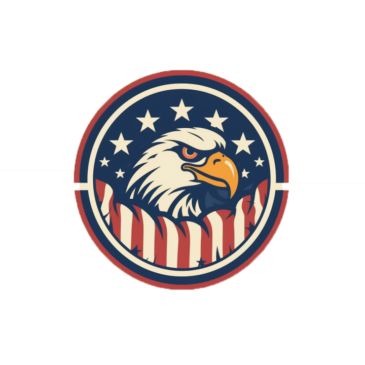 Men's Eagle Head Badge 100% Cotton Polo Shirt - AIGC-DTG