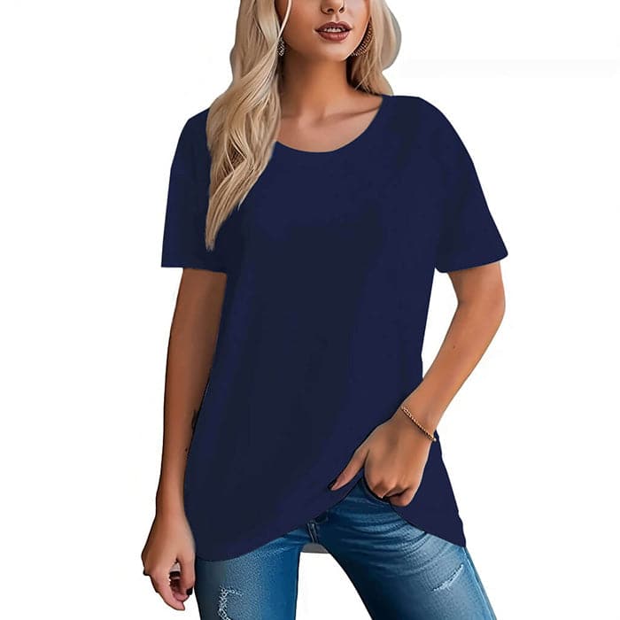 Women's Outdoor Lake Print 100% Cotton T-Shirt - AIGC-DTG