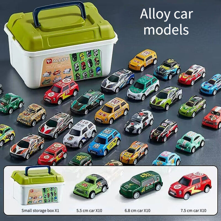 Boys' Inertial Pull-back Toy Car-alloy Toy Car - AIGC-DTG