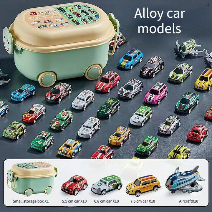 Boys' Inertial Pull-back Toy Car-alloy Toy Car - AIGC-DTG