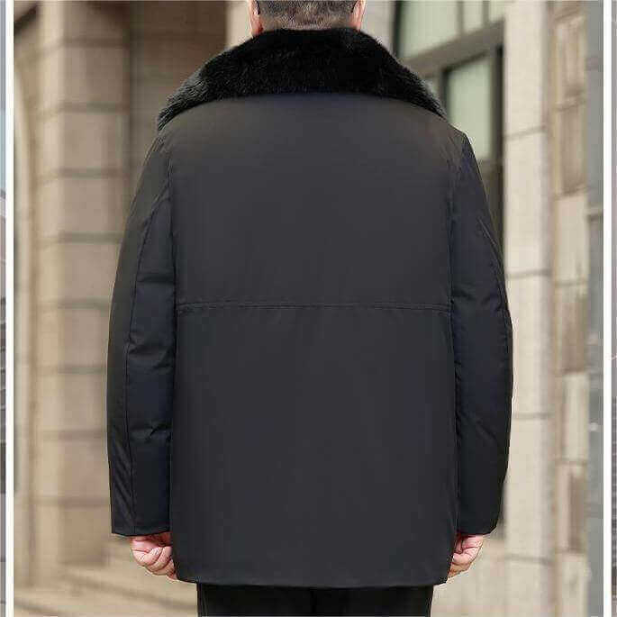 Men's Winter Fleece Warm Loose Fur Collar Jacket - AIGC-DTG