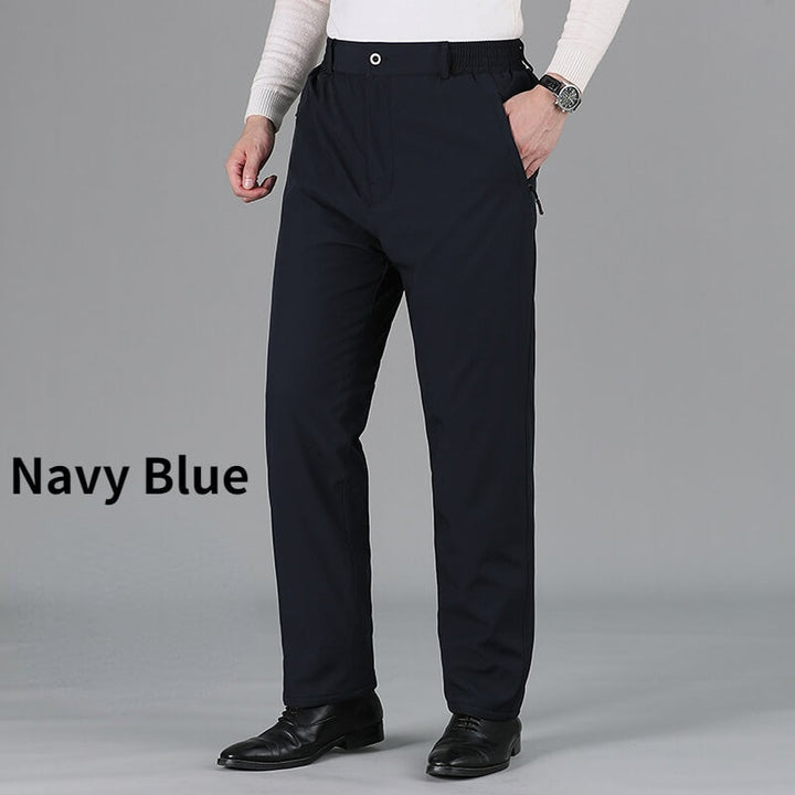 Men's Fleece Lined Winter High Waist Pants - AIGC-DTG