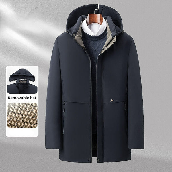 Men's Winter Fashion Thickened Cotton Jacket:Plus Fleece for Warmth - AIGC-DTG