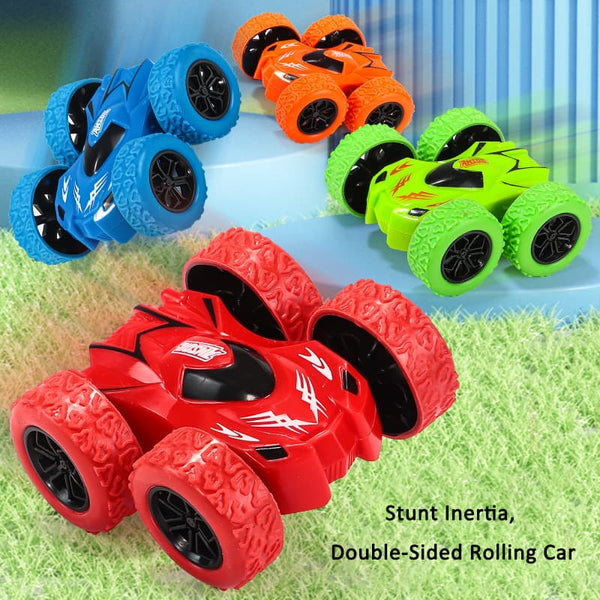 [Random 1 pcs] Double-Sided Inertia Rolling Stunt Car Toy for Kids